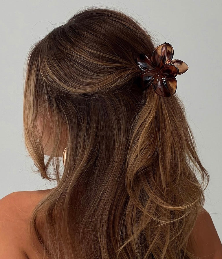 Tropical Hair Clip - Tortoise