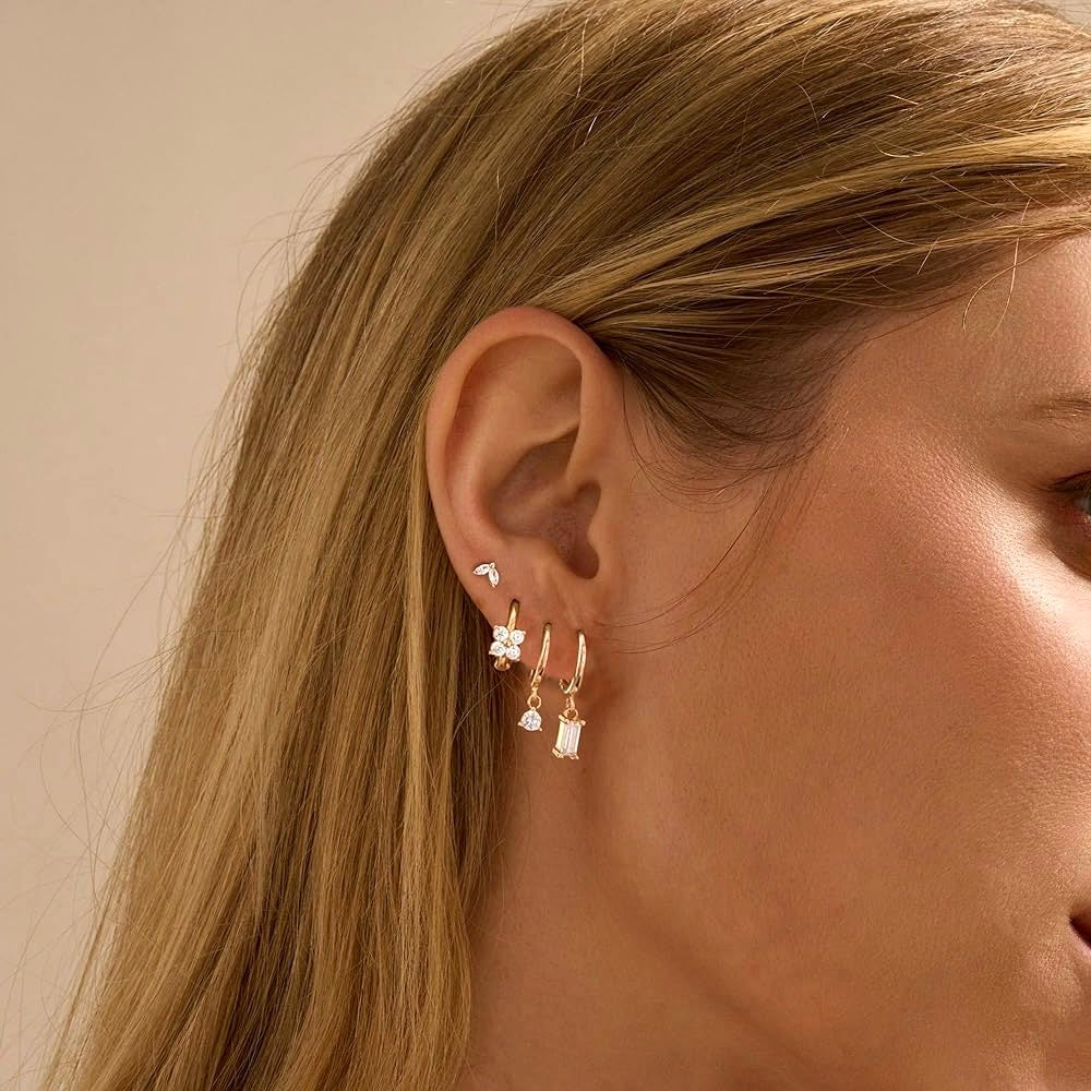 Trendy Charm Earring Set