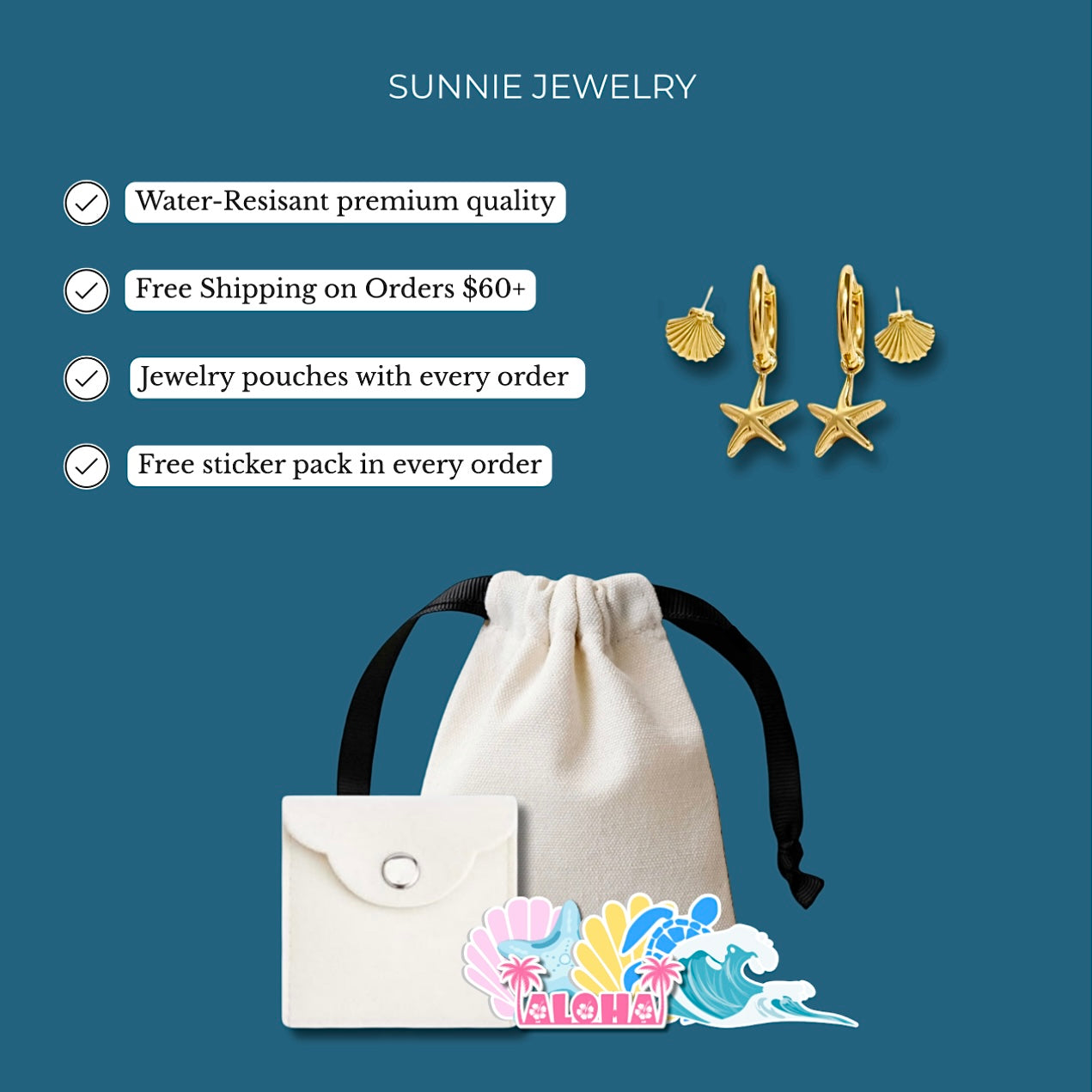 Trendy Charm Earring Set