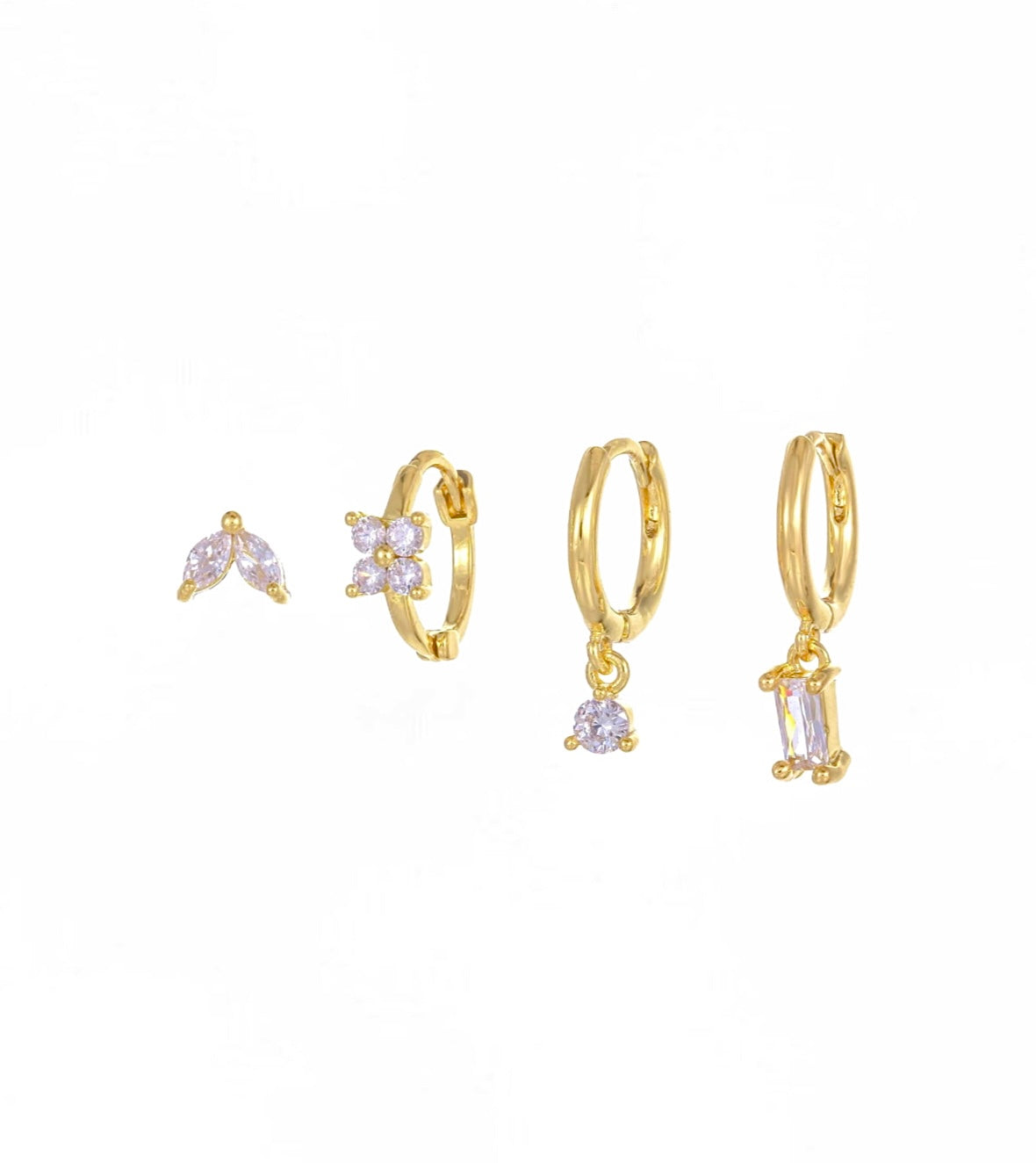 Trendy Charm Earring Set
