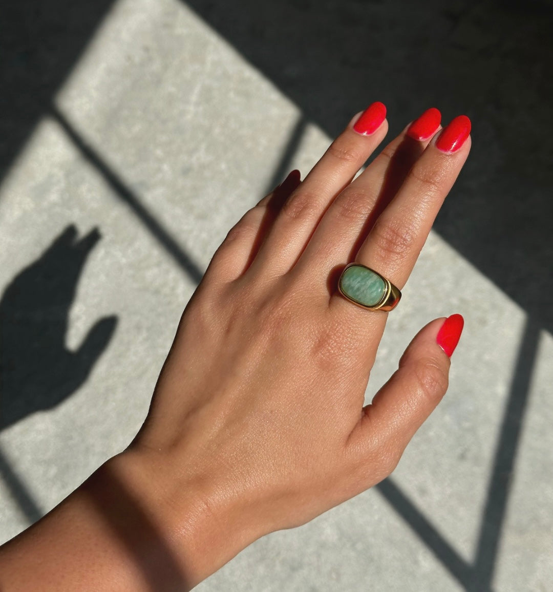 Lagoon Agate Ring