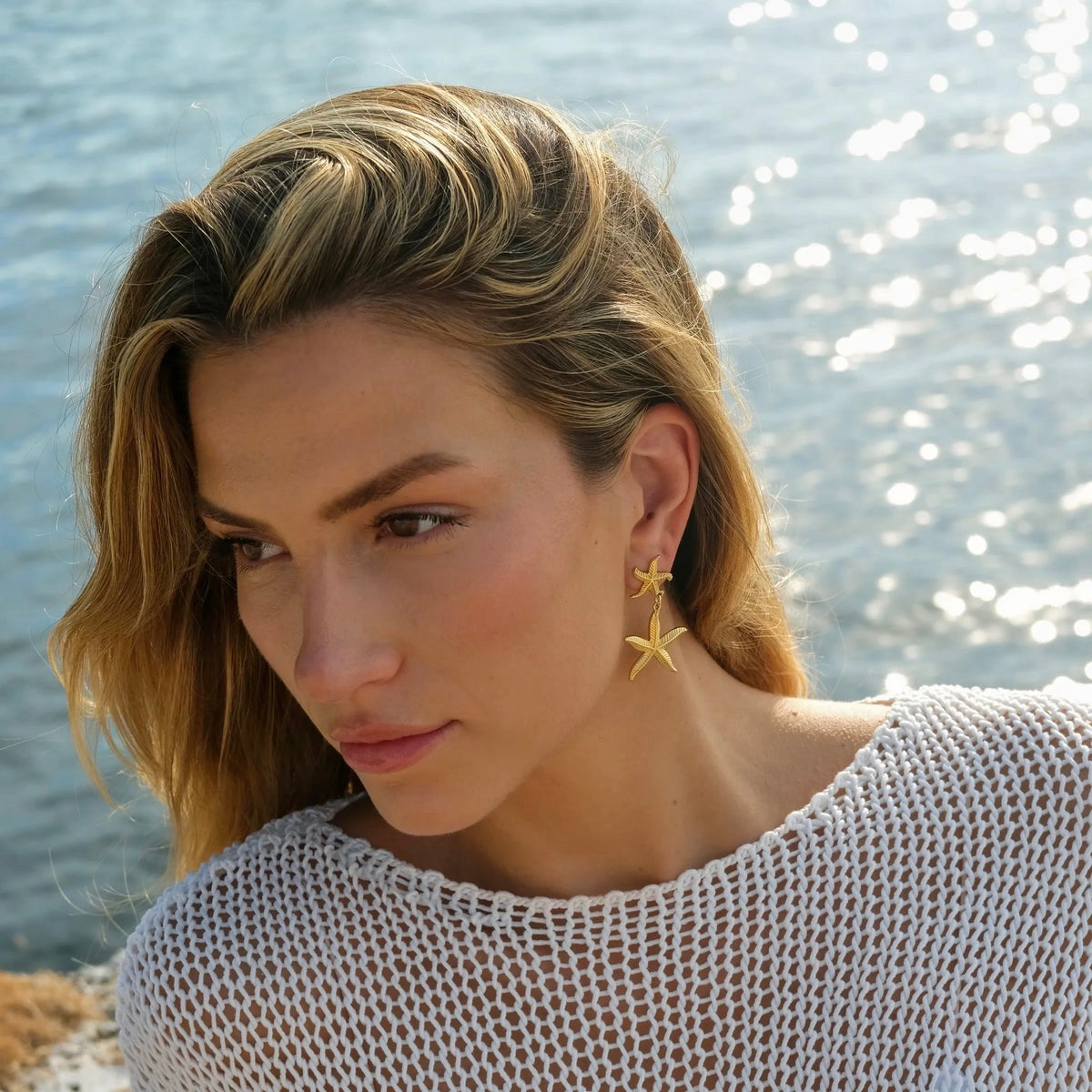 Pulau Starfish Earrings