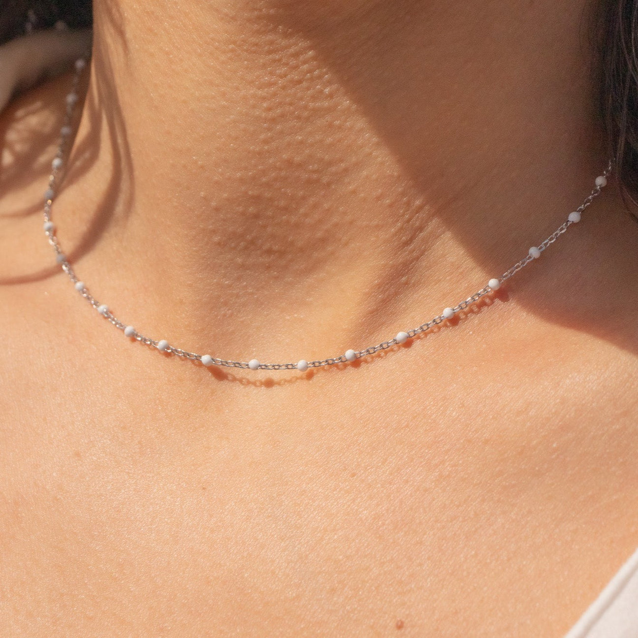 Coconut Beaded Choker