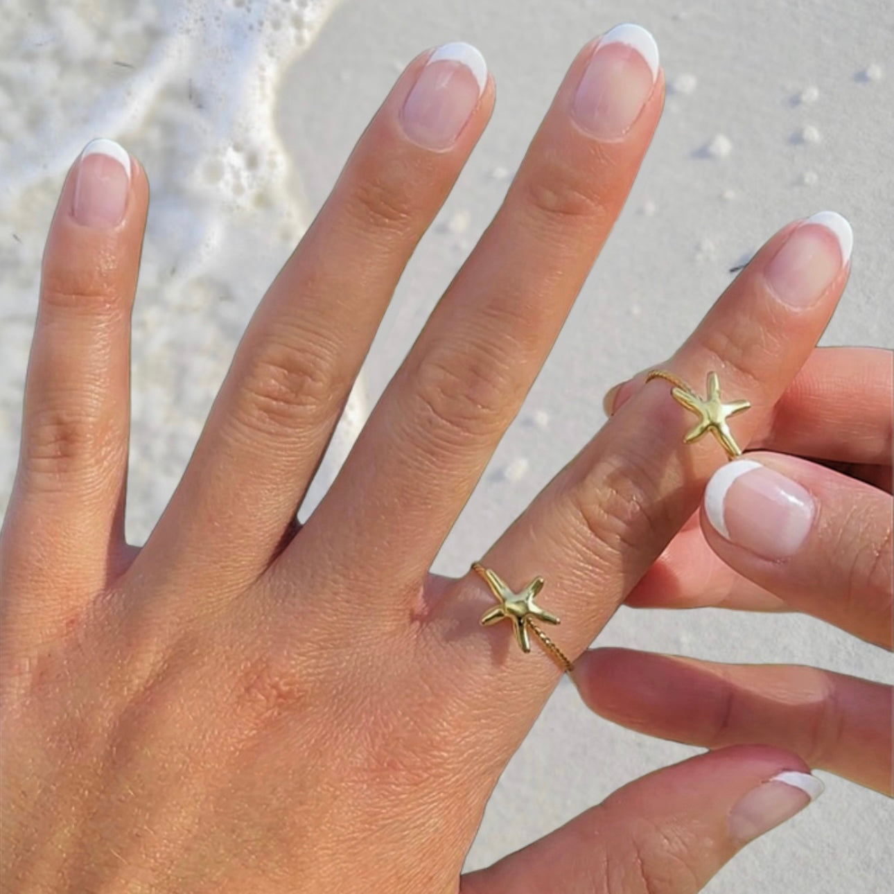 Golden Starfish Ring