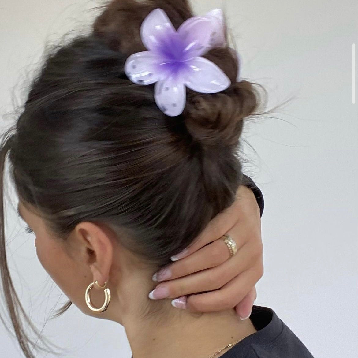 Tropical Hair Clip - Baby Lilac