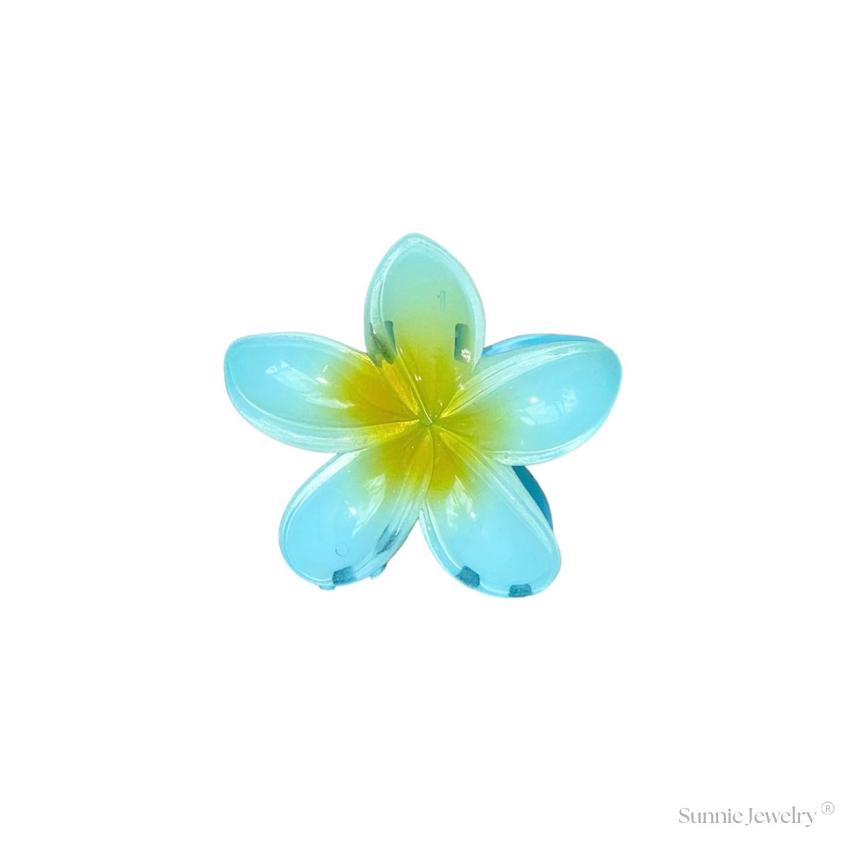 Tropical Hair Clip - Bahama Blue