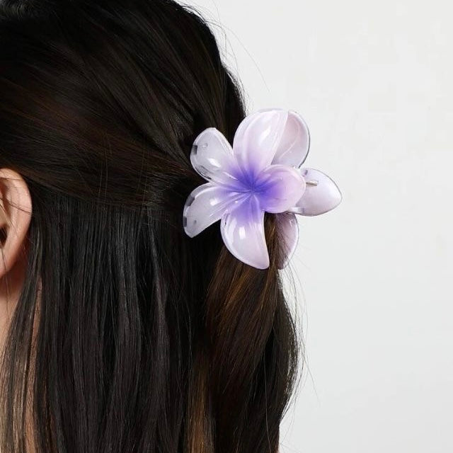 Tropical Hair Clip - Baby Lilac