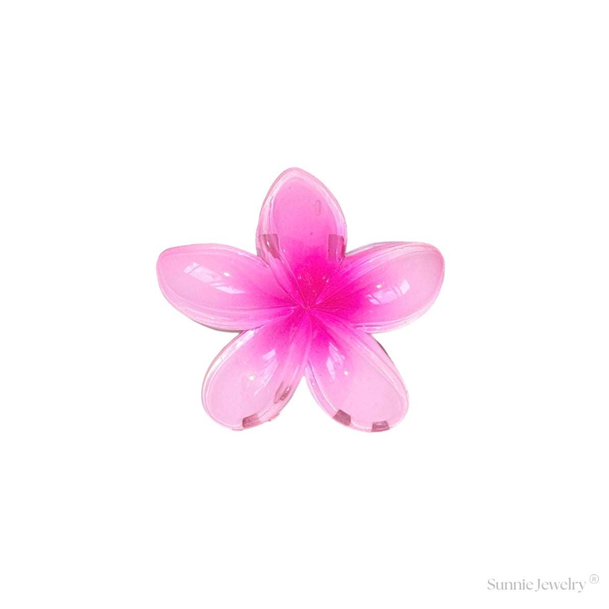 Tropical Hair Clip - Pink Hibiscus