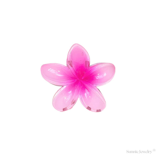 Tropical Hair Clip - Pink Hibiscus